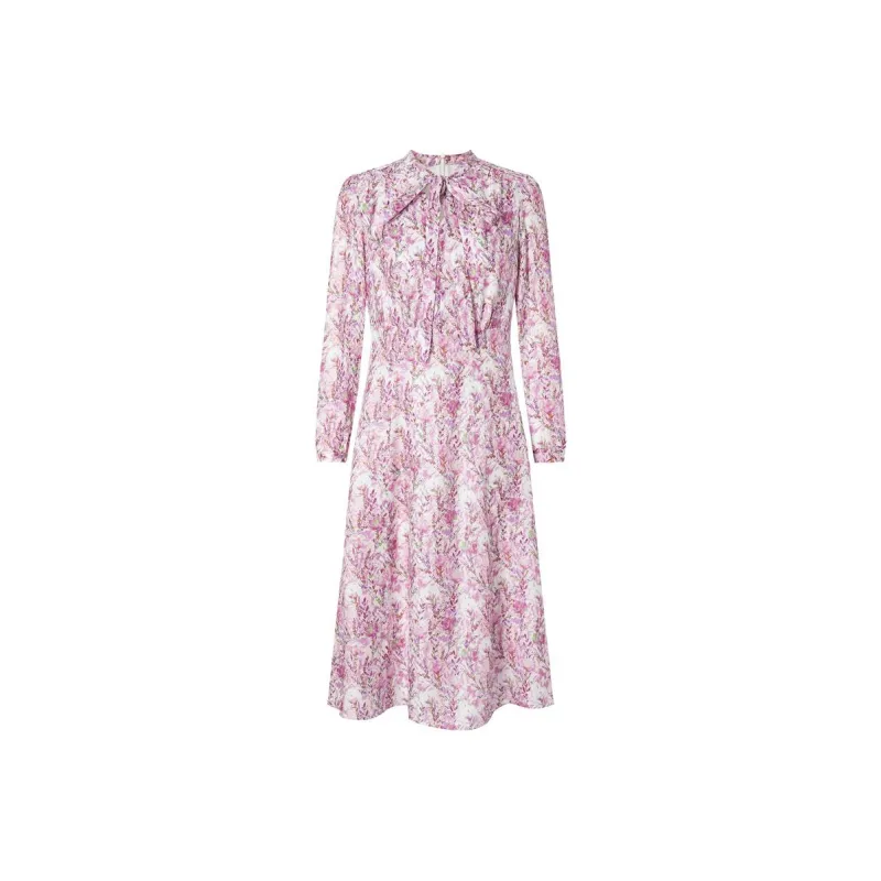 JZ. ANNAKRO Long Sleeved Dress Women's Blossom Pink Red-0
