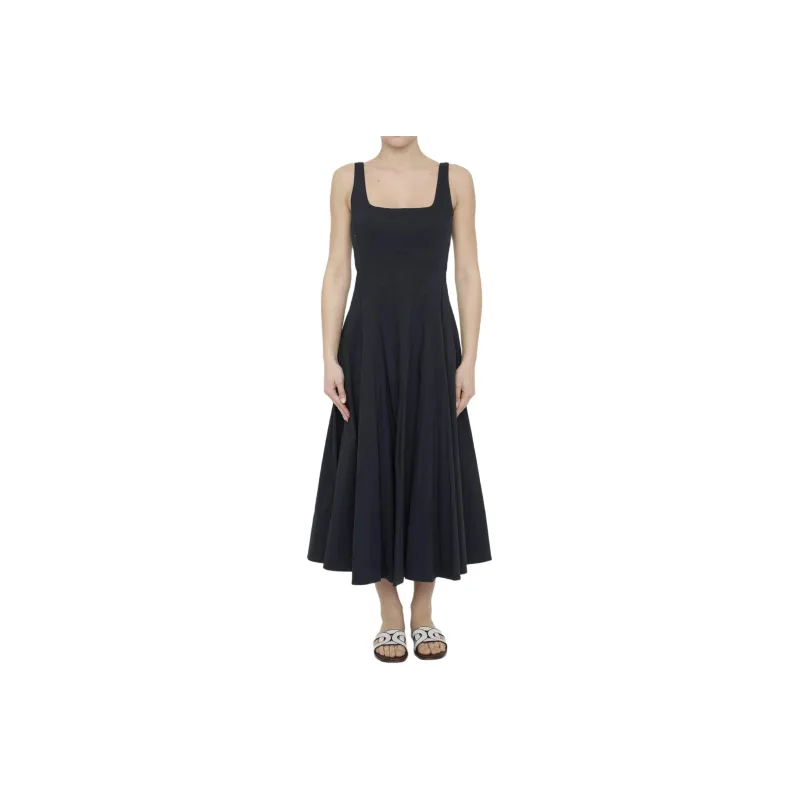 Staud Wells Strapped Midi Dress-0