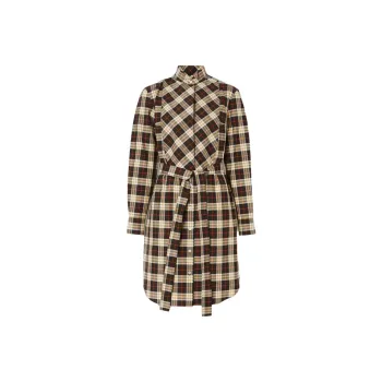 Burberry Long-Sleeved Dresses Women's Yellow
