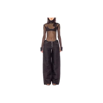 SAMI MIRO VINTAGE RAW WAIST TROUSER Jeans Women's BLACK/Black