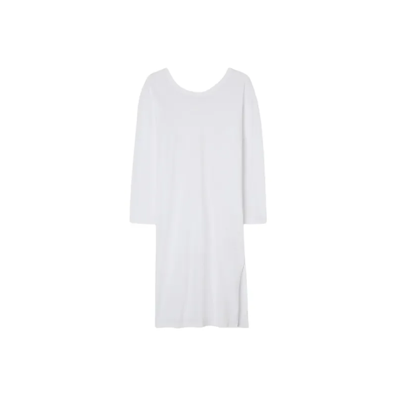 AMERICAN VINTAGE A.M FW24 ROBE FEMME VUPAVILLE Long-Sleeved Dresses Women's White-0