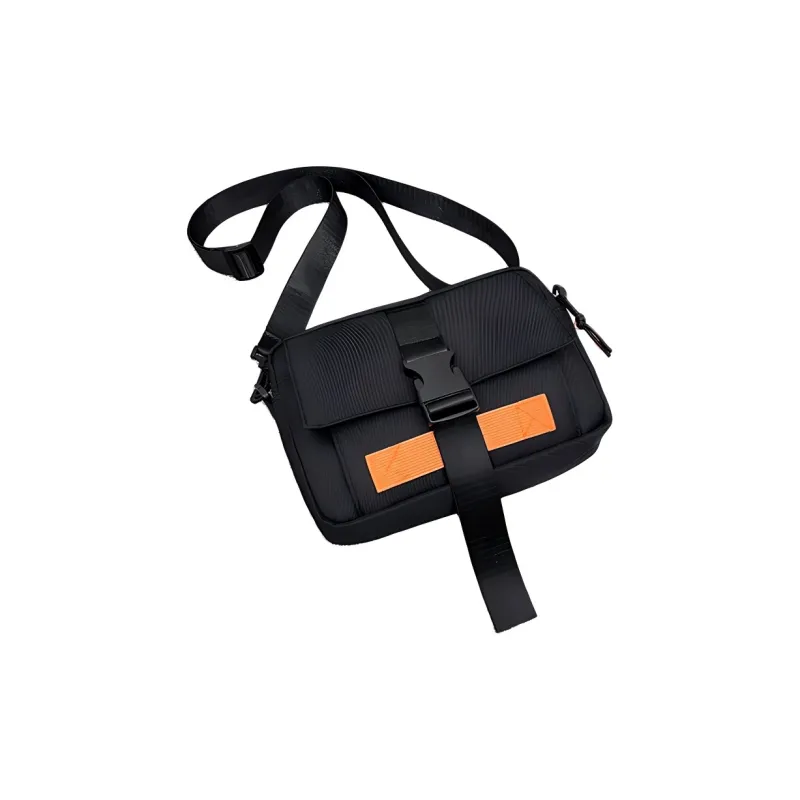 Tong Tong Rabbit Nylon Shoulder Bag Unisex Black/White/Khaki-1