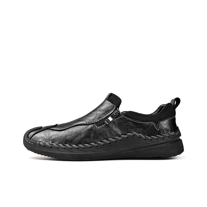 BBMTR Hiking / Trekking Shoes Men Low Top Black/Khaki-0
