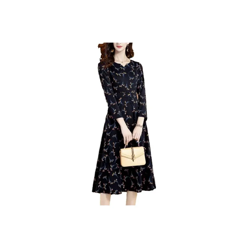 CYANINE SEA Long-Sleeved Dresses Women's Multicolor-0