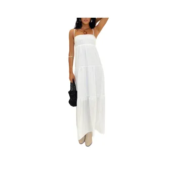 PRINCESS POLLY WARREGO MAXI DRESS Slip Dresses Women's WHITE/White