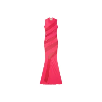 GIVENCHY Sleeveless Dress Women's Red