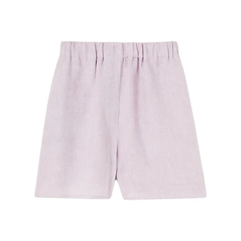 Loro Piana SS25 Angelo Casual Shorts Women's Slate Light Purple-1