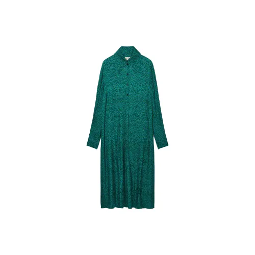 COS Long-Sleeved Dresses Women's Green