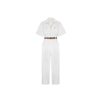 SAINT LAURENT Jumpsuit Women's White