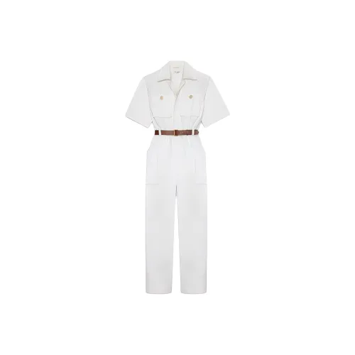 SAINT LAURENT Jumpsuit Women's White