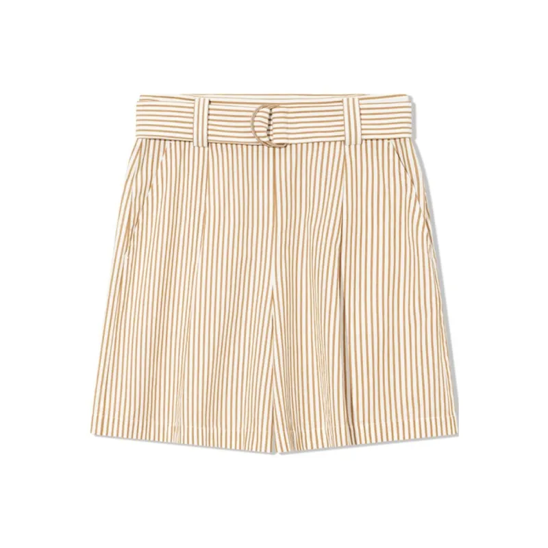 COVERINS Casual Shorts Women's Apricot-0
