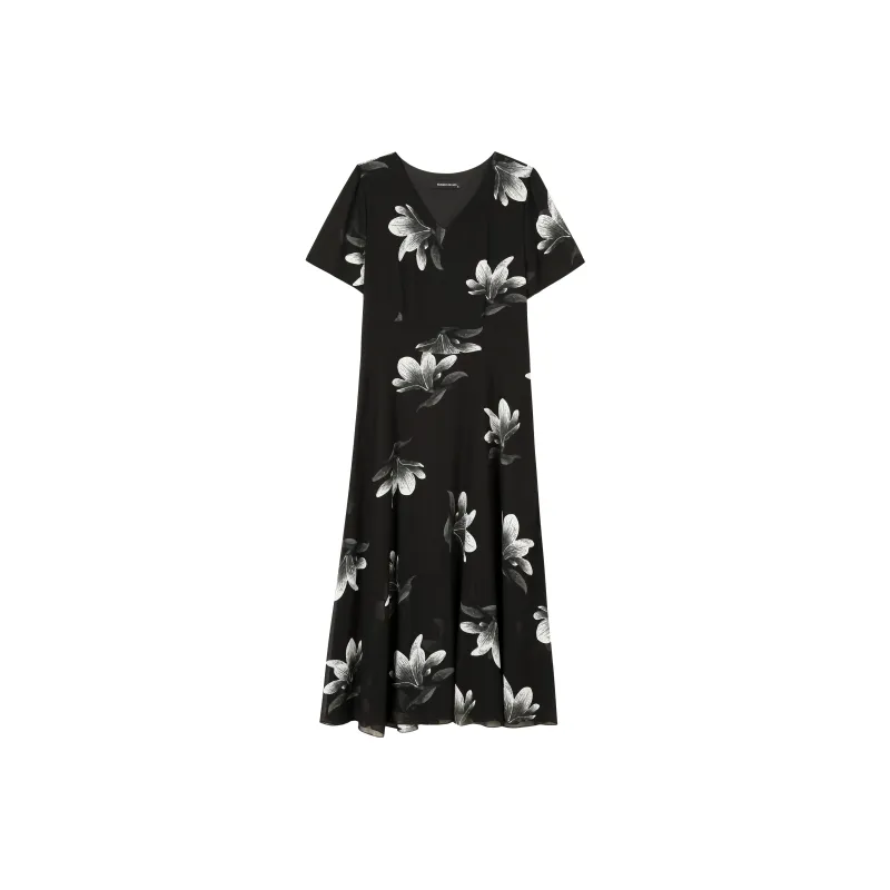 EIDOLON GRAIN Short Sleeved Dresses Women's Black-0