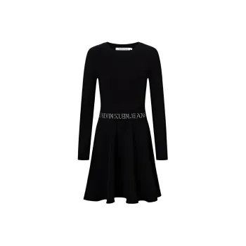 CALVIN KLEIN Long Sleeved Dresses Women's Black