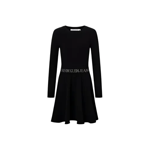 CALVIN KLEIN Long Sleeved Dresses Women's Black