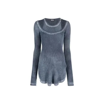 DIESEL Long-Sleeved Dresses Women's Blue