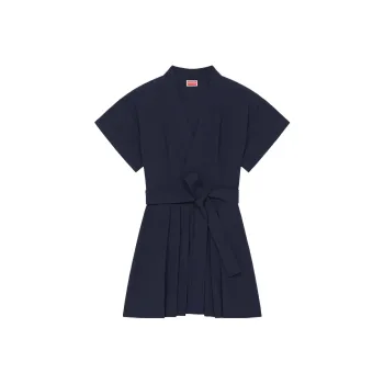 KENZO Kimono Flared Cut Mini Dress