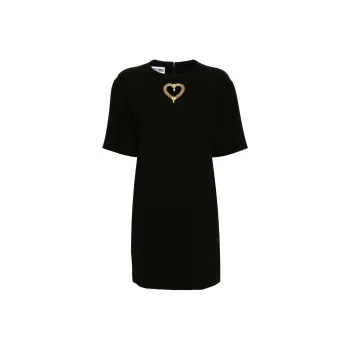 MOSCHINO Heart Cut Out Mini Dress