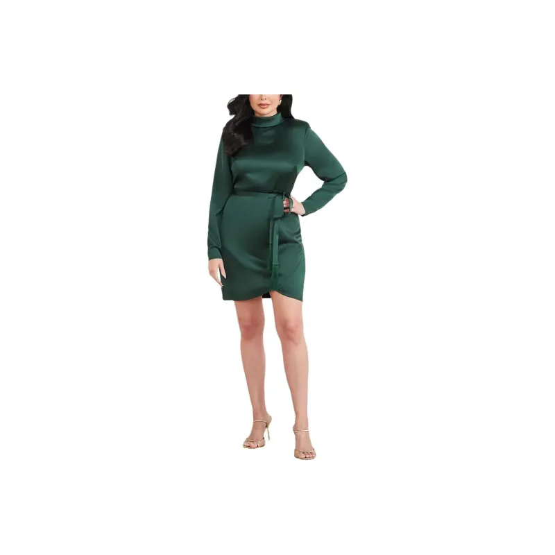 GUESS Long-Sleeved Dresses Women's Green-0