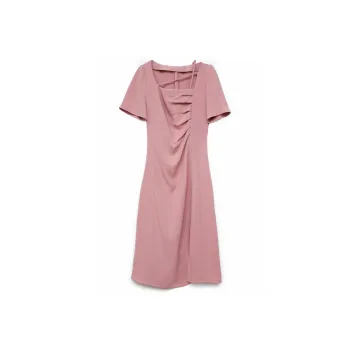 HUASJ Short Sleeved Dresses Women's Dusty Pink