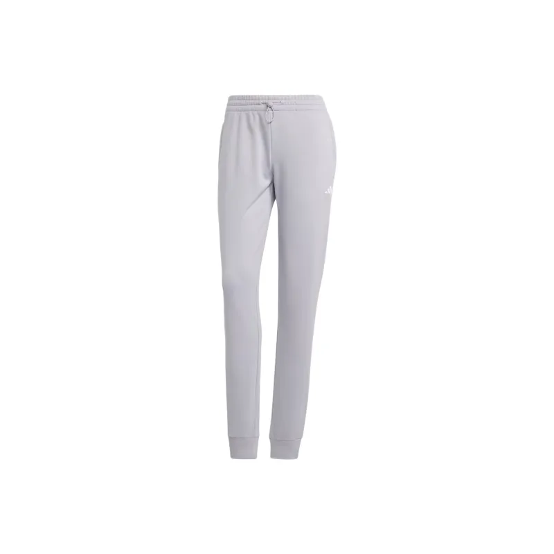 Adidas AEROREADY Game And Go Knitted Sweatpants Women's Glory Gray/White-0