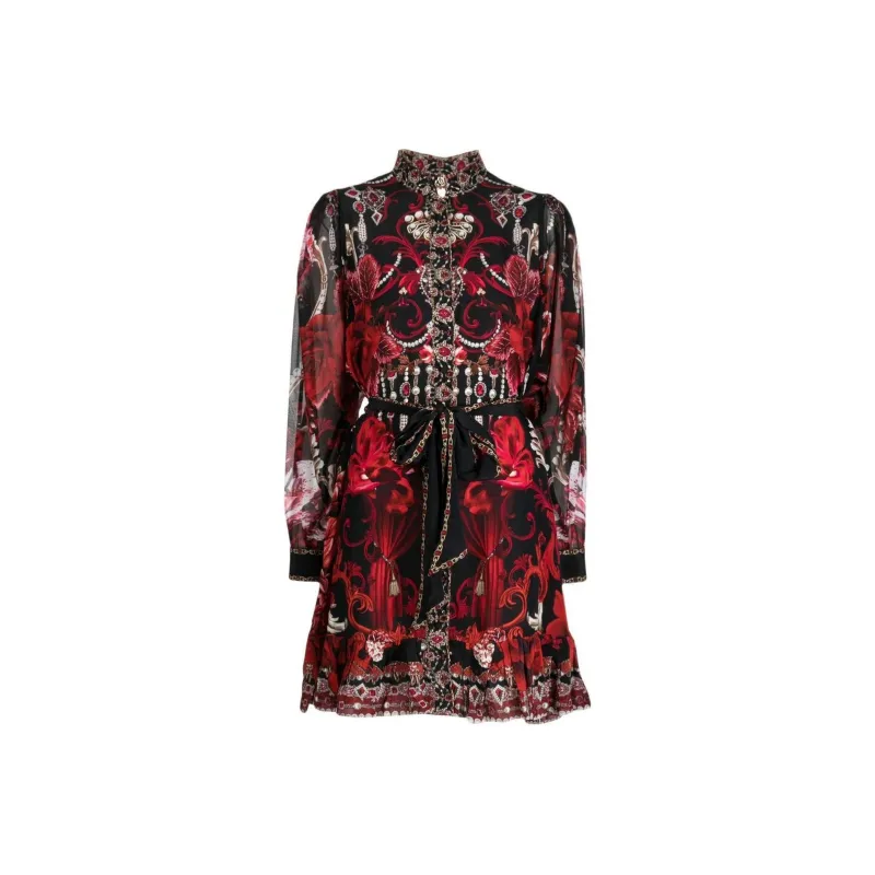 CAMILLA Sisterhood Of The Rose Ruffled Dress-0