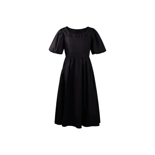 THE SEA LIFE Short Sleeved Dress Women's Black Mage