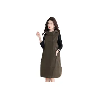Cypress House Long Sleeved Dresses Women's Army Green