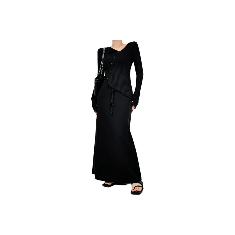 DOUBLE Z SHOP Knit Long Skirt Women's-1