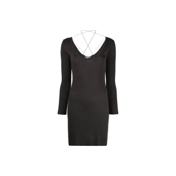 Helmut Lang 1990s Crossover-detailing Fitted Minidress