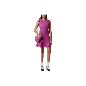 CHANEL Sleeveless Dress Women's Purple
