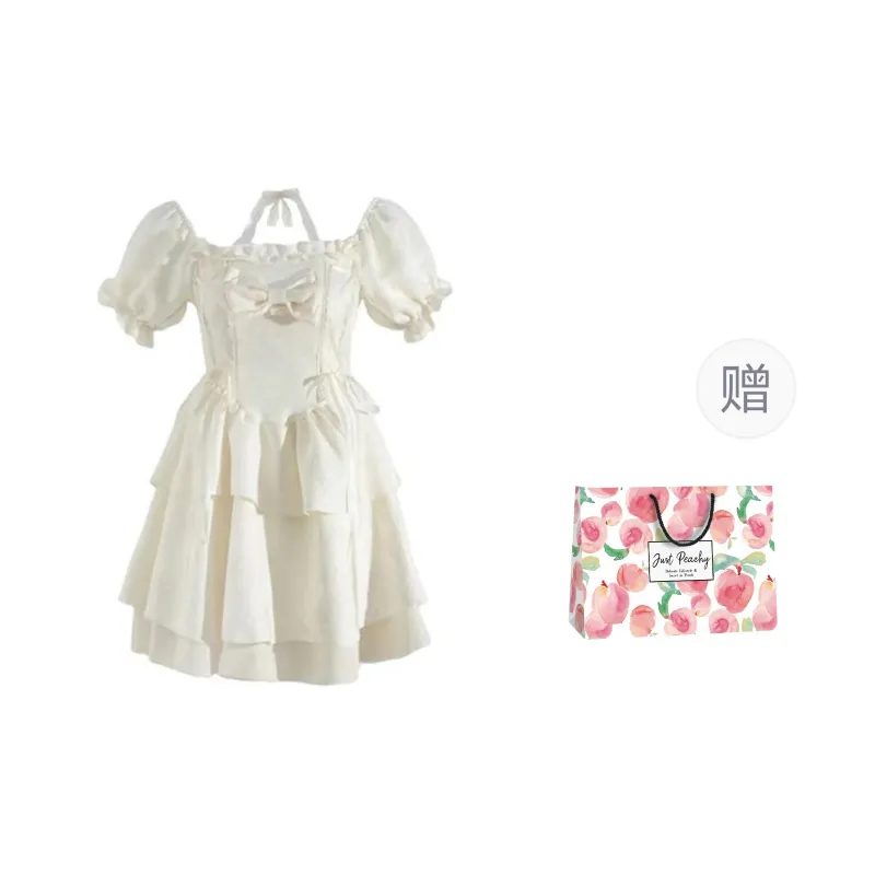 Qiuerle Short Sleeved Dress Women's-6
