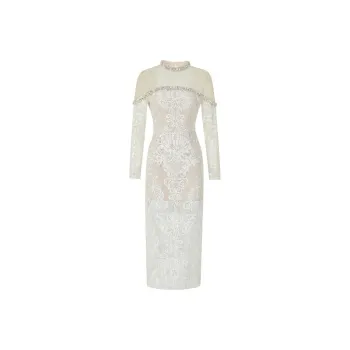 Misi Camii Long Sleeved Dresses Women's Apricot