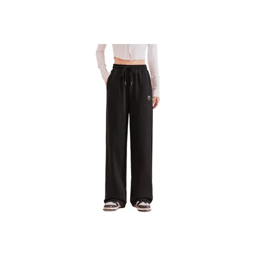 Tonlion Knitted Sports Pants Women's Black