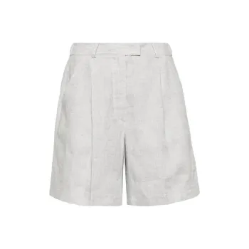 Brunello Cucinelli Casual Shorts Women's Light Gray