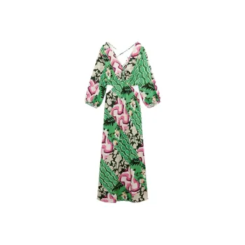 ZARA Short-Sleeved Dresses Women's Multicolor