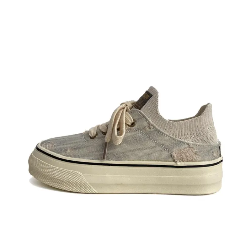 Than Than Me Slip Resistant Low Top Skateboard Shoes Women's-5