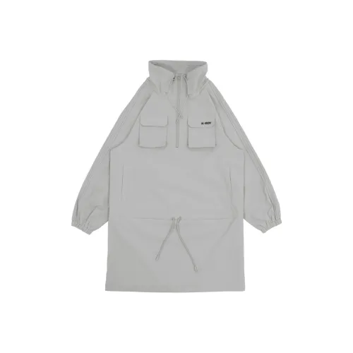 Nerdy Long-Sleeved Dresses Women's Gray