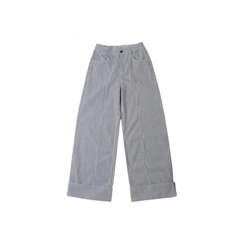 Y.Y.V Jeans Unisex Black White Stripes-0