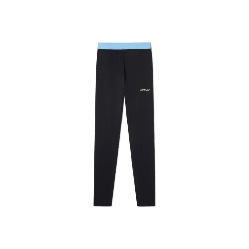 OFF WHITE Logo Detailed Elasticated Waistband Leggings