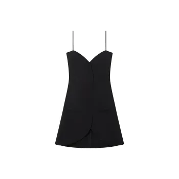 COURREGES V-Neck Backless Dress