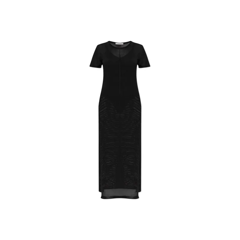 Lemaire Column Dress With Slits 'Black'-0