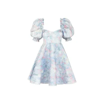 Selkie Collection Short Sleeved Dress Women's Monet Print
