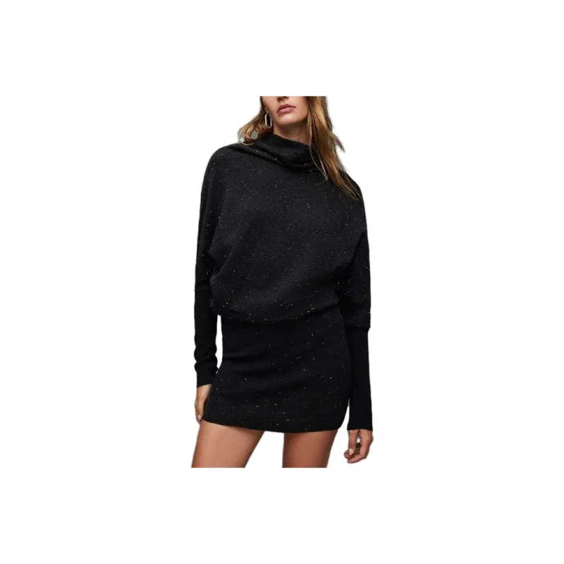 ALLSAINTS Long-Sleeved Dresses Women's Black-0