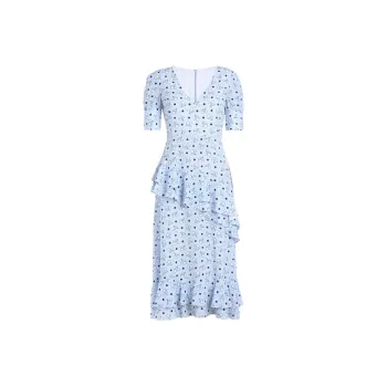 Ochirly x JASON WU Short-Sleeved Dresses Women's Light Blue