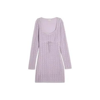 Hollister Long-Sleeved Dresses Women's Purple