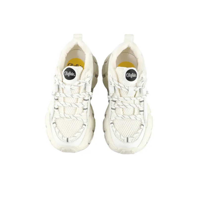 Buffalo Low Top Chunky Sneakers Unisex White-2