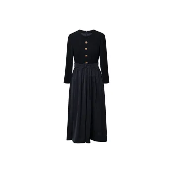 ROEYSHOUSE Long Sleeved Dresses Women's Black