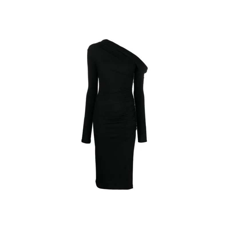 Elisabetta Franchi Long-Sleeved Dresses Women's Black-0