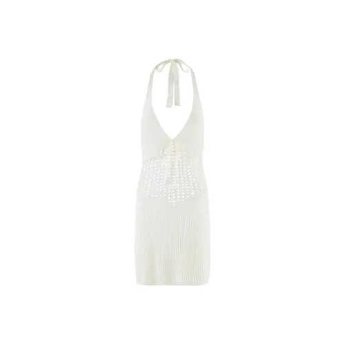 Tiger Mist DELTA MINI DRESS Slip Dresses Women's White
