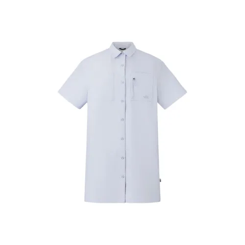 THE NORTH FACE CAMP City Outdoor Collection SS25 Short Sleeved Dress Women's 0TI/Haze Blue